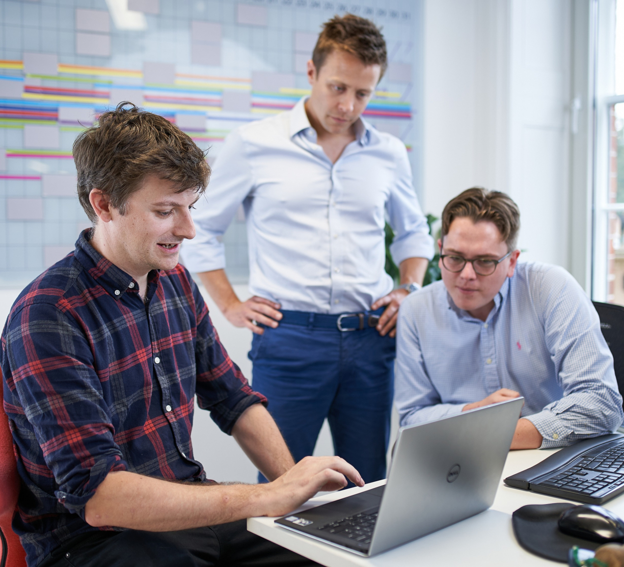 Software team in a meeting